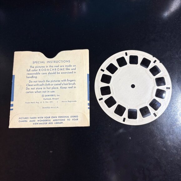 Vintage View-Master Reel Mexico City-I 501 By Sawyers Inc. 1948 7 Kodachrome 3D - Picture 3 of 3
